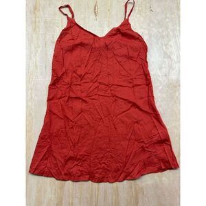 Farm Rio Slip Tunic Top  XXS Burnt Orange Viscose Material Summertime